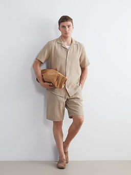 Slim Fit Beli Ba?lama Detayl? Erkek ?ort