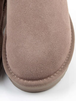 04-PF8300-4 GRAY/BEIGE Угги женские (натуральная замша, 100% шерсть)