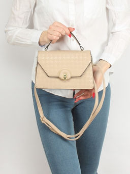 Сумка женская искусственная кожа Ch&K-1069, 1отд, плечевой ремень, бежевый SALE 255050 - Adelia фото 10