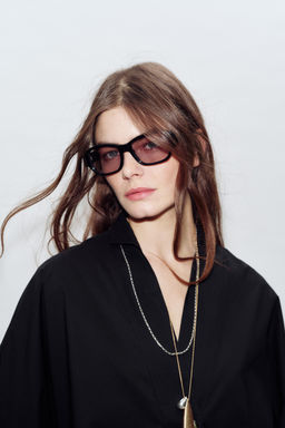V-NECK POPLIN SHIRT - Zara фото 8