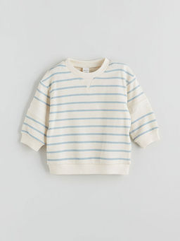 ?izgili Erkek Bebek Sweatshirt ve Kadife Pantolon