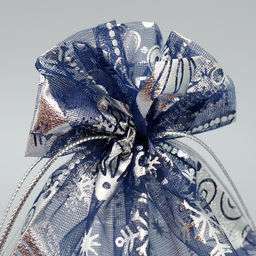 Цена за 20 шт. Мешочек подарочный органза Серебро, 16 х 24 см +/- 1.5 см - Дарите счастье фото 3