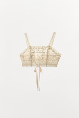 LACE-UP BACK TOP - Zara фото 4
