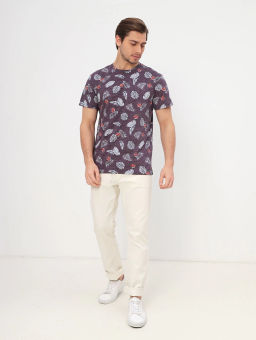 Футболка мужская короткий рукав GREG G145-KP-UT17 (сиреневый лист)