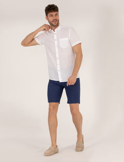 Beyaz Regular Fit K_sa Kollu G_mlek