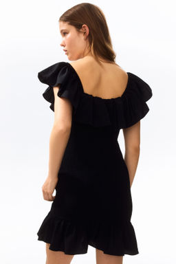 Flounced off-the-shoulder dress - H&m фото 5