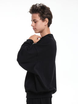 Толстовка для мальчика 22-5621 черный - Mini maxi фото 3