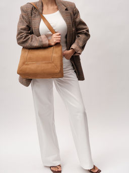 Замшевая сумка Mosaic DBR 31376 светло-коричневый  фото 7