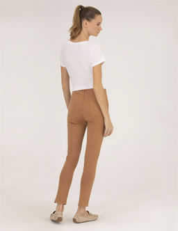 Kahverengi Skinny Fit Kanvas Pantolon - Pierre cardin фото 4