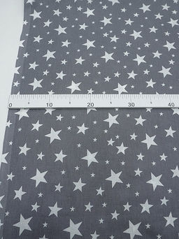 Бязь Звездное монако цв.графитово-серый, ш.2.2м, хлопок-100%, 110гр/м.кв - Купава фото 5