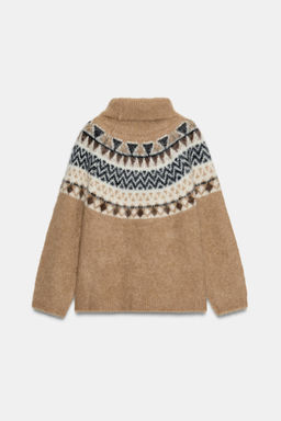 ALPACA JACQUARD JUMPER - Zara фото 7