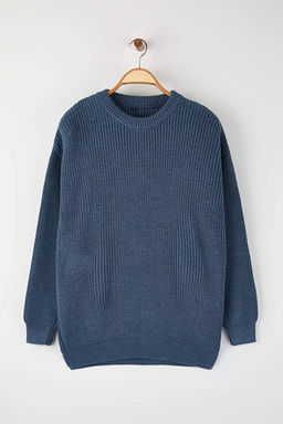 Indigo Oversize Bisiklet Yaka D_z Kazak TMNAW23KZ00189