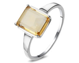 Кольцо, цитрин, Куб