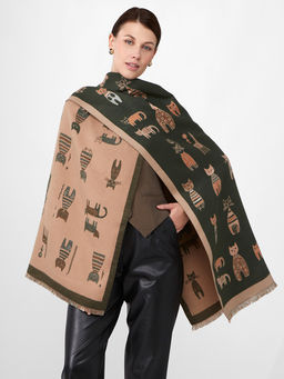 в составе ШЕРСТЬ и КАШЕМИР Большой, мягкий, теплый однотонный двусторонний палантин. - Tantino фото 7