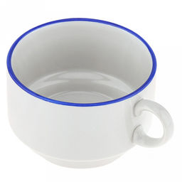 Чашка фарфоровая Озеро 250мл, д9,2см, h6,1см, форма Штабелируемая, отводка краской (Россия) - Домашняя мода фото 4