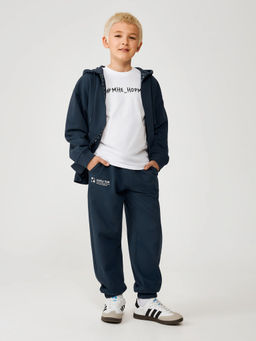 ACOOLA / Брюки детские для мальчиков Monogram_pt холодный синий  фото 4