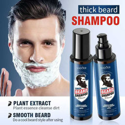SADOER Шампунь для ухода за бородой Thick Beard Shampoo, 120мл.