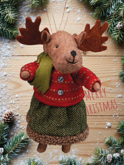 Цена за 1 шт. Украшение ErichKrause Лосик в юбке 26см  фото 2