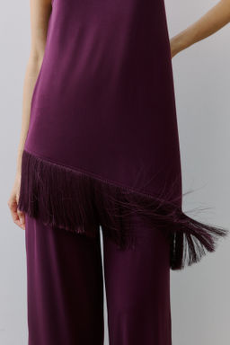 Top asim?trico con flecos - H&m фото 3