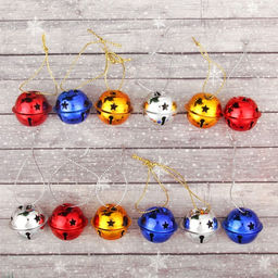 Бубенчики, набор 12 шт., размер 1 шт. - 3 х 3 см