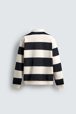 CONTRAST COLLAR POLO SWEATSHIRT - Zara фото 8