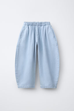 JEANS BALLOON FLUIDO / Azul claro - Zara фото 3
