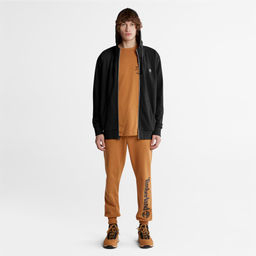 Толстовка Timberland TFO Sweatshirt Oyster River Brand Carrier Loopback Full Zip Hoodie Regular черная  фото 4