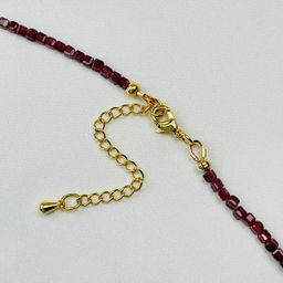 Бусы из Граната со вставкой 39 см +