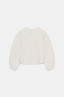 TOP CORTO MANGA VOLUMEN / Crudo - Zara фото 9