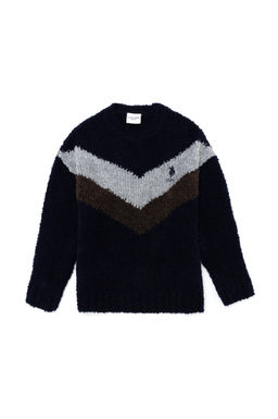 U. S. Polo Assn Темно-синий трикотажный свитер с круглым вырезом для мальчика - U.s. polo assn фото 7