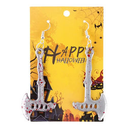 Карнавальные сережки Топор, цвета МИКС - Simaland фото 3