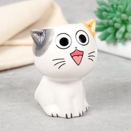 Кашпо 8,2х6,5х10,5 см Коты / WN36 /уп 6/96/ цветное - ГалеонТрейд фото 4