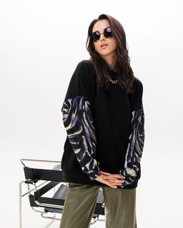 Свитшот с принтованными рукавами SSR003 - Sahar art lab фото 6