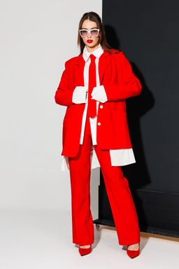 Костюм NIKVA н548-1 красный  фото 2