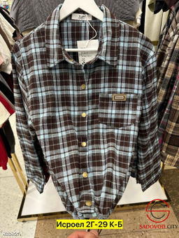 Рубашка женская в клетку