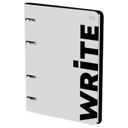 Тетрадь 120л. на кольцах "Write", сменный блок (N4r120 59504, "BG") обложка иск. кожа