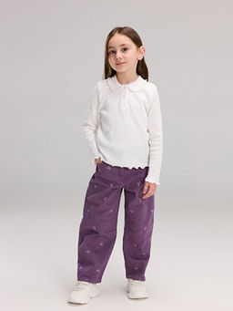 Fiyonk Nak??l? K?z ?ocuk Pantolon