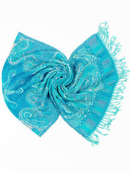 Палантин с вышивкой (шерсть вареная) в ассортименте № Тк906/54