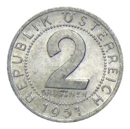 2 гроша 1951 года Австрия