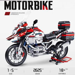 Конструктор Мотоцикл 2625 дет. (арт. 672109) - Storyland фото 3