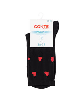 Цена за 2 пары. Носки удлиненные CONTE ACTIVE Носки женские хлопковые - Conte elegant фото 4