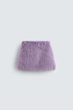 FAUX FUR MINI SKIRT HARRY LAMBERT FOR ZARA X DISNEY  фото 2