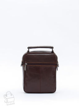 Сумка мужская кожаная 633M brown Fuzhiniao в Новосибирске