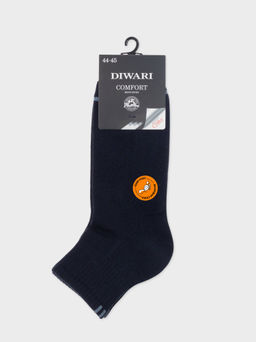 Цена за 2 пары DIWARI COMFORT Носки мужские (короткие, махр. стопа) темно-синий
