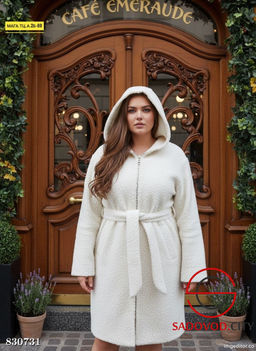 Пальто женское с капюшоном