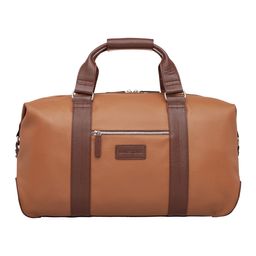 Кожаная дорожно-спортивная сумка Woodstock Camel/Coffee