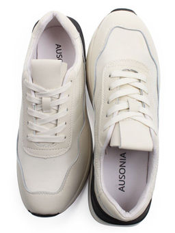 03-YH257-2 LT. BEIGE Кроссовки женские (натуральная кожа, текстиль)