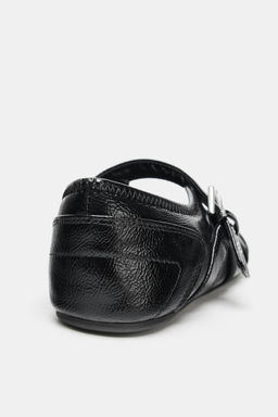 BAILARINA EFECTO ACHAROLADO HEBILLAS / Negro - Zara фото 6