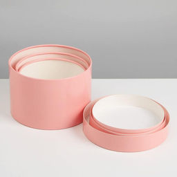 Набор коробок 3 в 1 розовый, упаковка подарочная, 16 х 16 х 10 - 13 х 13 х 8.5 см