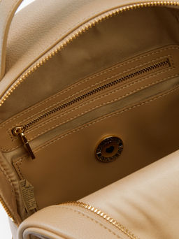 Женский рюкзак LOVE MOSCHINO CUT OUT LOGO Артикул 4192233, серовато-бежевый  фото 3